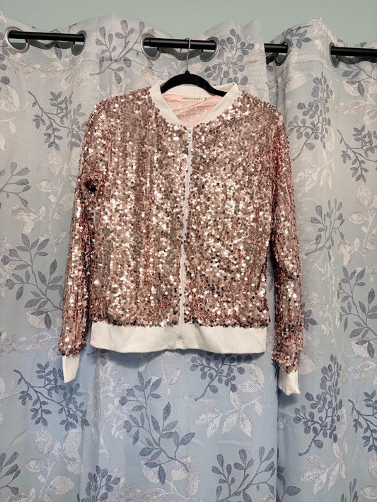 Dance Costume - Adult Small - Rose Gold Bomber Jacket