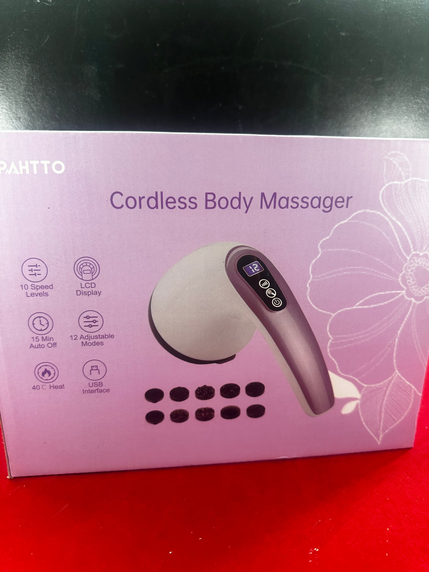 Cordless Cellulite Remover Massager, 8 Heads, Rechargeable, Body Sculpting, PAHTTO
