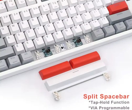 New GK87 QMK/VIA Wired Keyboard, Optical Brown Switch, Hot-Swap, RGB, 3 Knobs, SKYLOONG