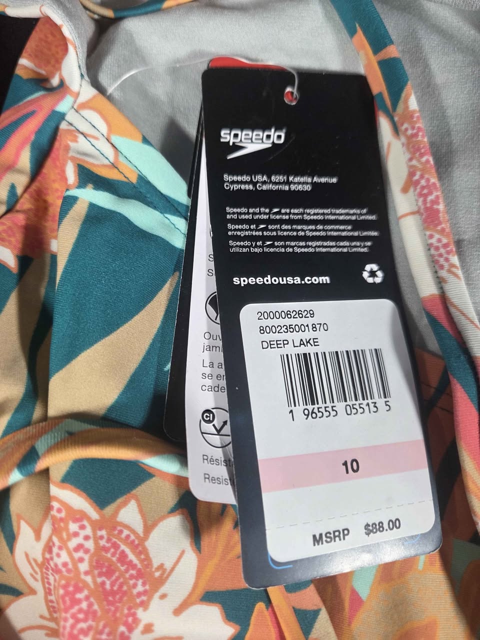 One Piece Swimsuit, Womens, Eco Flex, Double Cross Back, Moderate Cut, Speedo