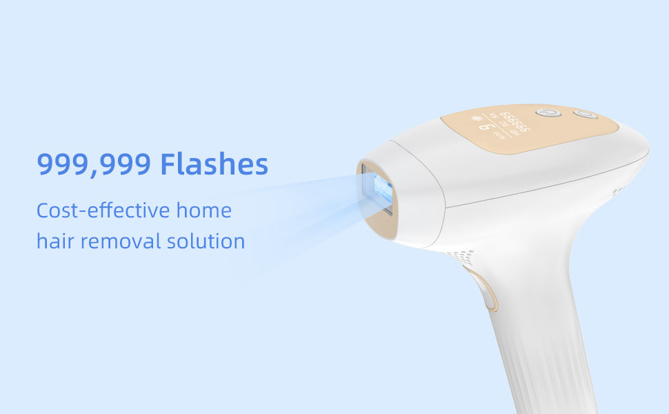 New PIEEF Hair Removal Device, Ice Cooling,  Auto Flash, 999999 flashes, At Home Hair Epilator