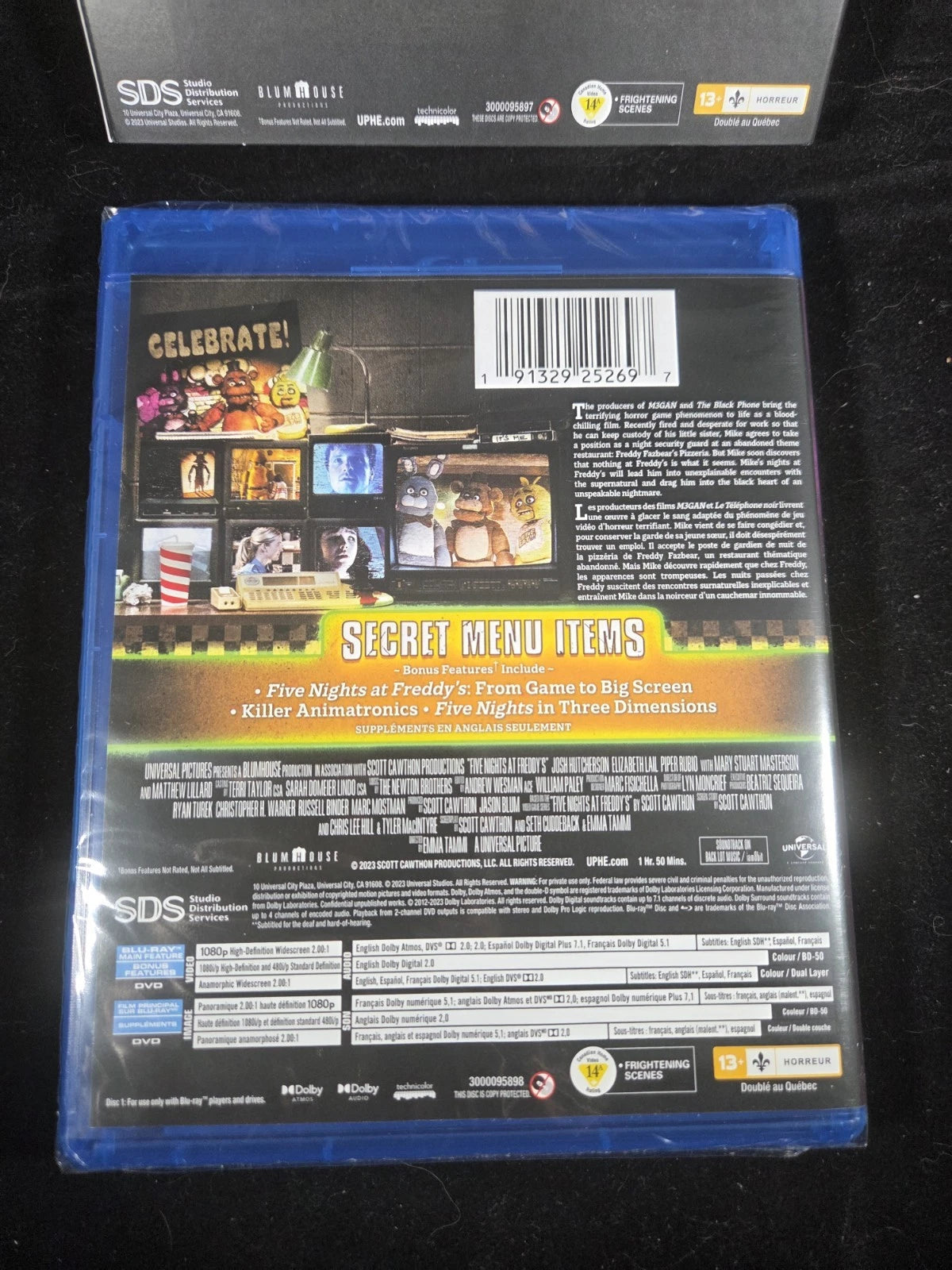 Five Nights At Freddy's | Blu-ray + DVD | Night Shift Edition, Slipcover | New Factory Sealed