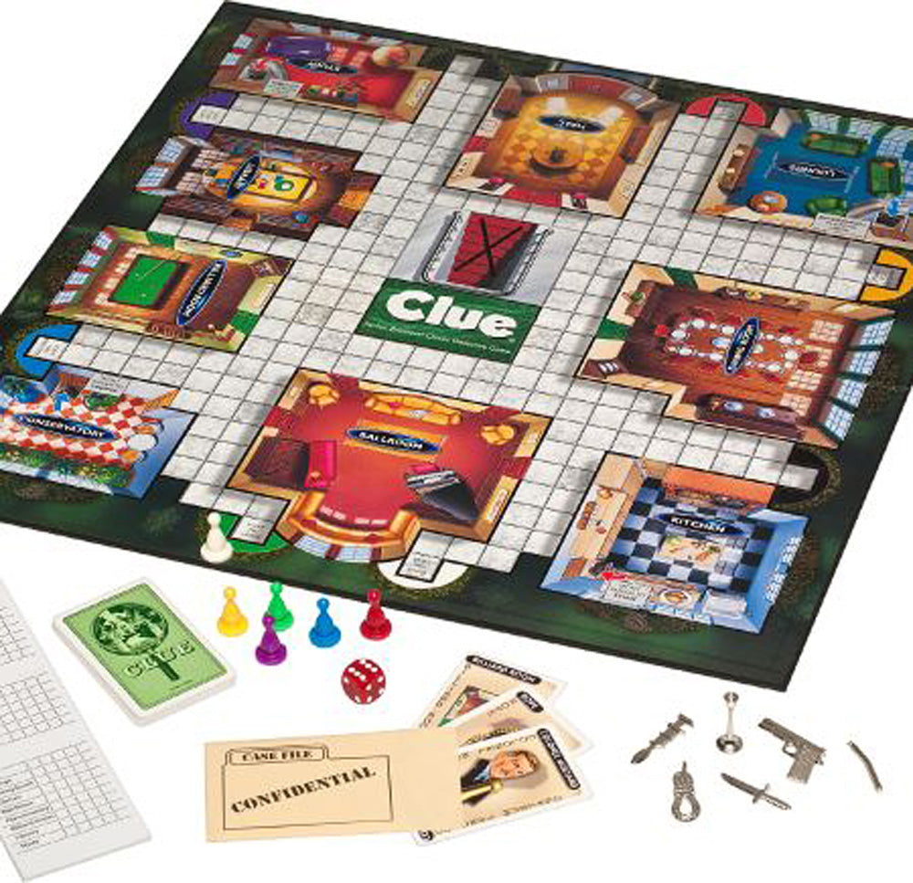 Clue Classic Edition : Family Board Game, 3-6 Players, Age 8+, Hasbro